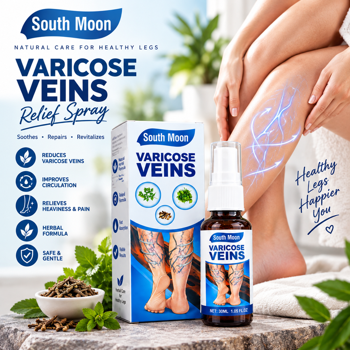 South Moon Varicose Veins Relief Spray